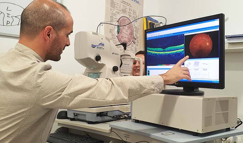 Prueba escaner OCT 3D y Retinografía en Petrer y Elda