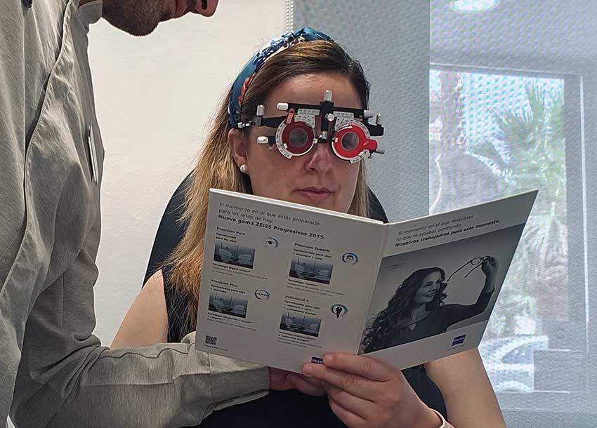 Prueba agudeza visual Petrer Elda